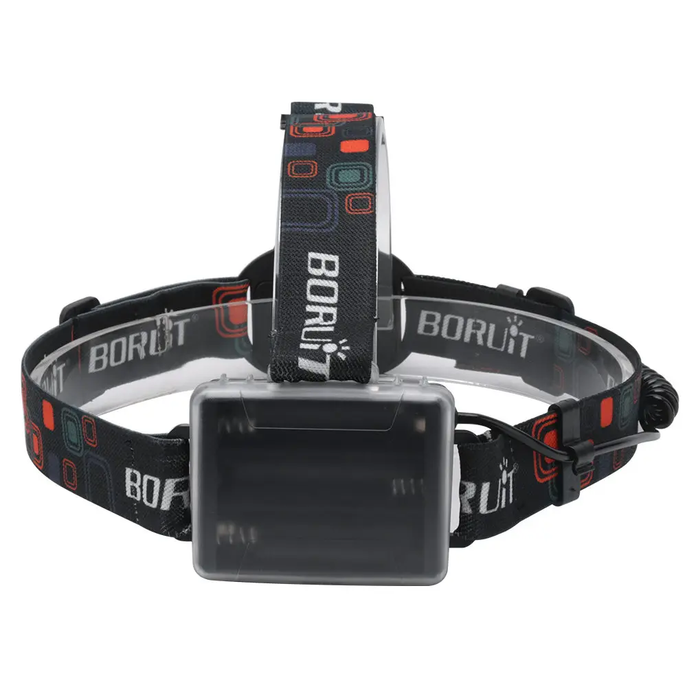 BORUiT RJ 2166 4000LM T6 светодиодный налобный фонарь с 3 режимами зумом Водонепроницаемый