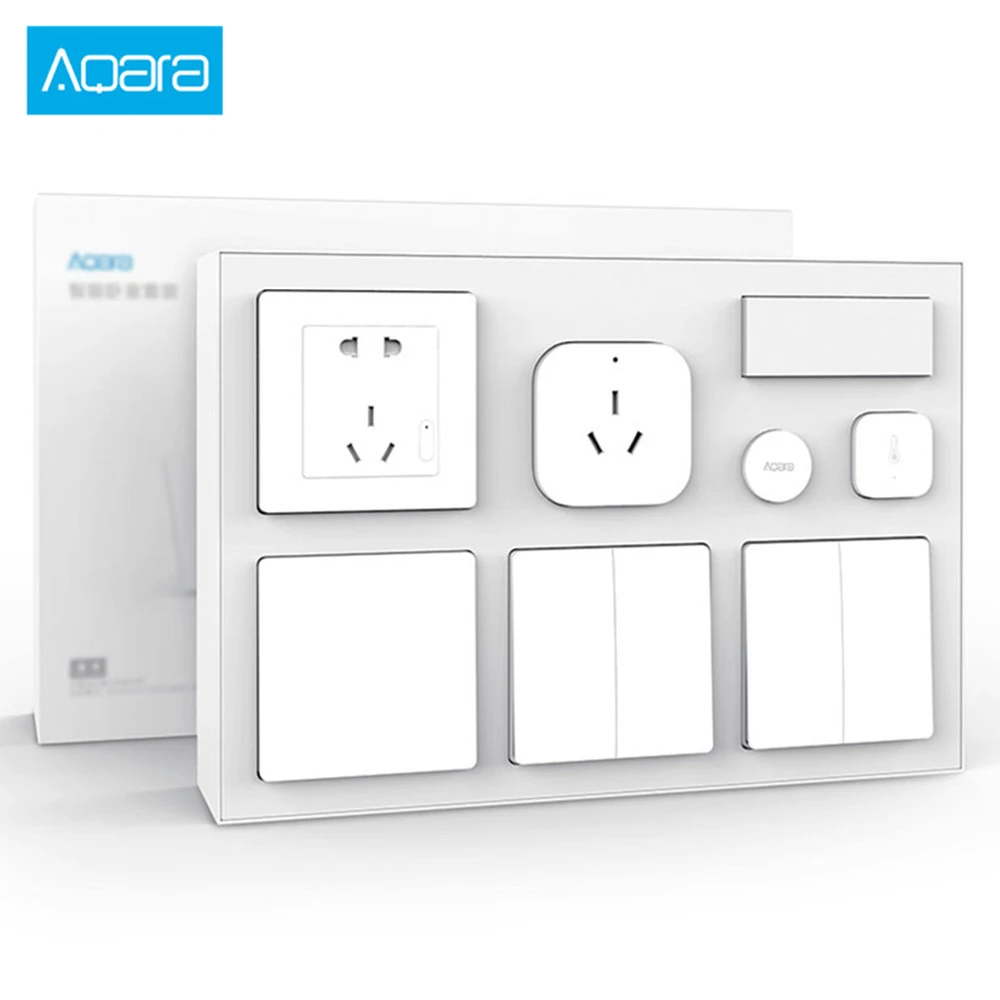

Genuine Aqara Smart Wall Socket Switch Human Body Sensor Bedroom Kit from Xiaomi Youpin Via APP Control xiaomi Smart Home Device