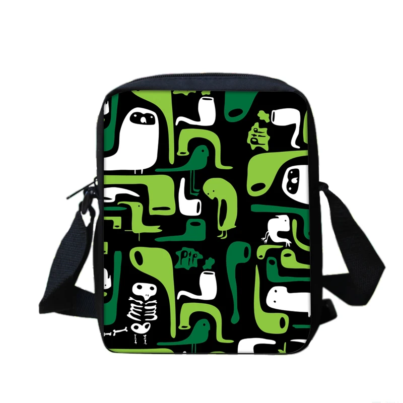 

New Hot 3D Folk Pattern Printing Children's Satchel for Men and Women, Children's Bags and Travel Fashion Stamp Shoulder Bags