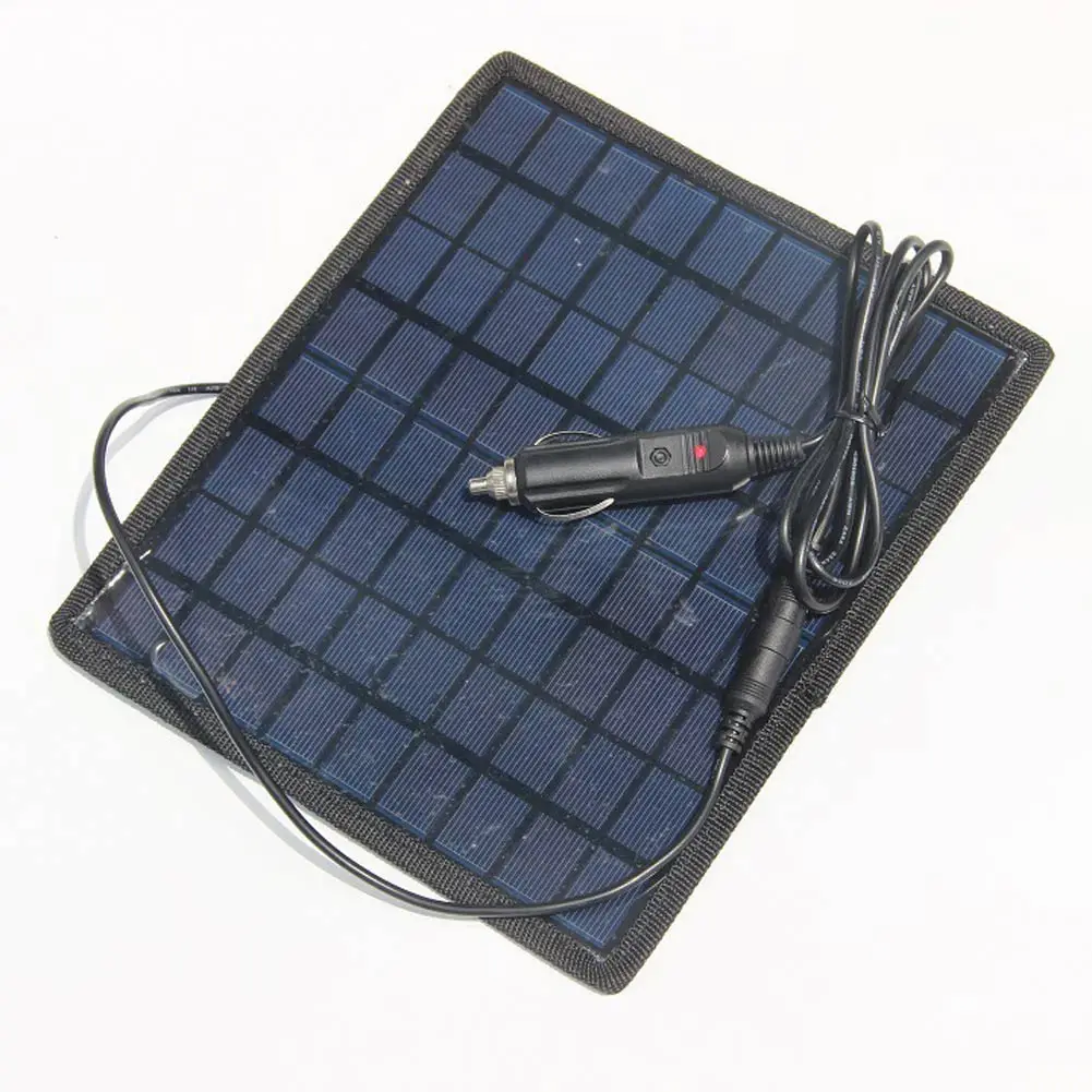 2016 New 5 5W 18V Portable Solar Panel Super power Charger Backup For 12V Car Boat
