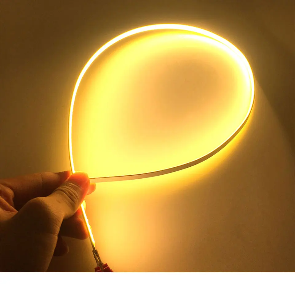 10pcs 500x6mm LED Bar Light Strip COB Lamp 12V DC for Car Lighting House Work Decor Light DIY 50cm 500mm 19.68in White LED Bulb (20)