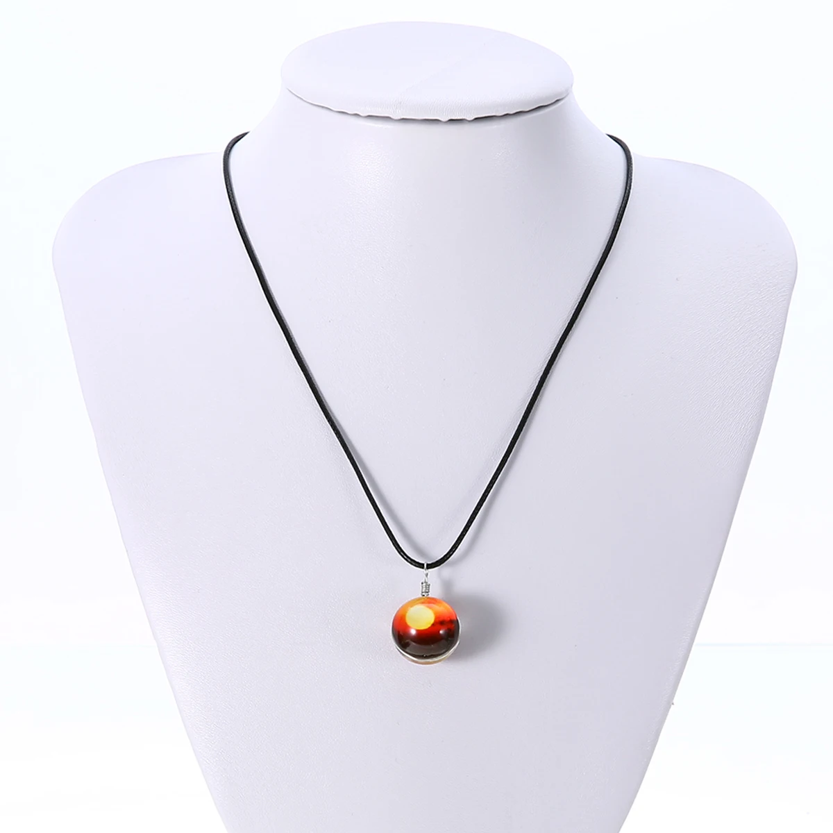 10Style Unisex Dreamy Glass Ball Necklace Shellhard Nebula Space Star Universe Galaxy Pattern Pendant Necklace Femme Jewelry