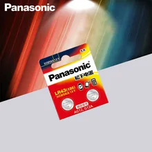 Panasonic 2 шт./лот AG12 LR43 186 0% Hg для часов игрушки 1,5 В щелочные батареи для калькулятора 0% Hg