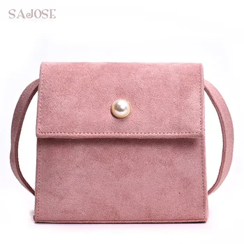 

Crossbody Bags For Girl Women Fashion Pearl Shoulder Bag Female High Quality Designer Handbags Lady Pink Flap Messenger Bags