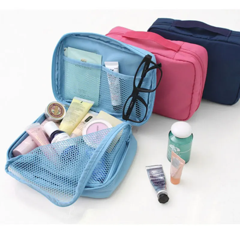 

Travel package bag Nylon Multi-functional waterproof wash bag cosmetic bag Zipper Storage package tote pouch