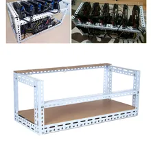 Steel Coin Open Air Mining Frame Rig Graphics Case Crypto Coin Computer Mining Case ATX Fit 10 GPU For Ethereum ETH ETC ZEC