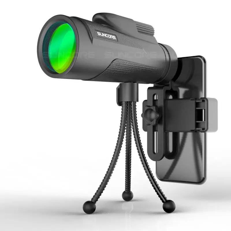 أحادي SUNCORE 12X50 HD الرؤية BAK4 تلسكوب بنوع موشور FMC متعدد الطبقات طلاء فيلم لمشاهدة الطيور ، الصيد ، التخييم ، المشي لمسافات طويلة أحادي SUNCORE 12X50 HD الرؤية BAK4 تلسكوب بنوع موشور FMC متعدد الطبقات طلاء فيلم لمشاهدة الطيور ، الصيد ، التخييم ، المشي لمسافات طويلة