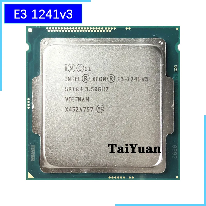 Процессор Intel Xeon E3-1241 v3 E3 1241v3 1241 3 5 ГГц четырехъядерный 8-поточный процессор 80 Вт LGA