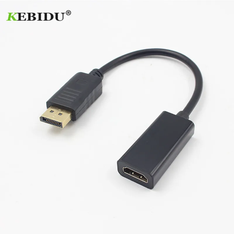 Адаптер kebidu DP к HDMI с поддержкой 1080P HDTV Кабель адаптер конвертер типа Папа мама для