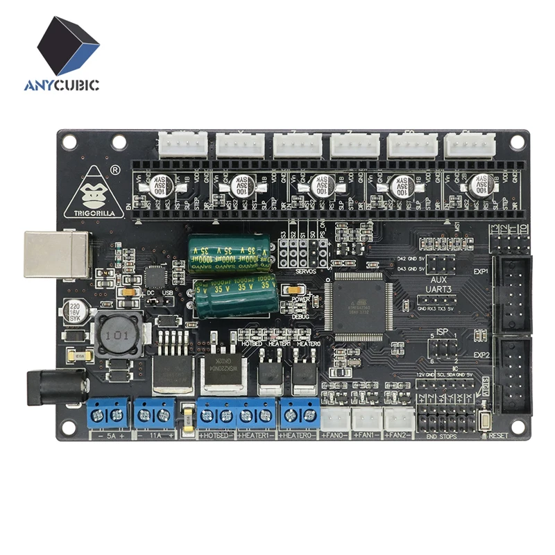 ANYCUBIC Motherboard 3D Printer TriGorilla Main board Compatible Mega2560& RAMPS1.4 4 Layers PCB Controller Board for RepRap