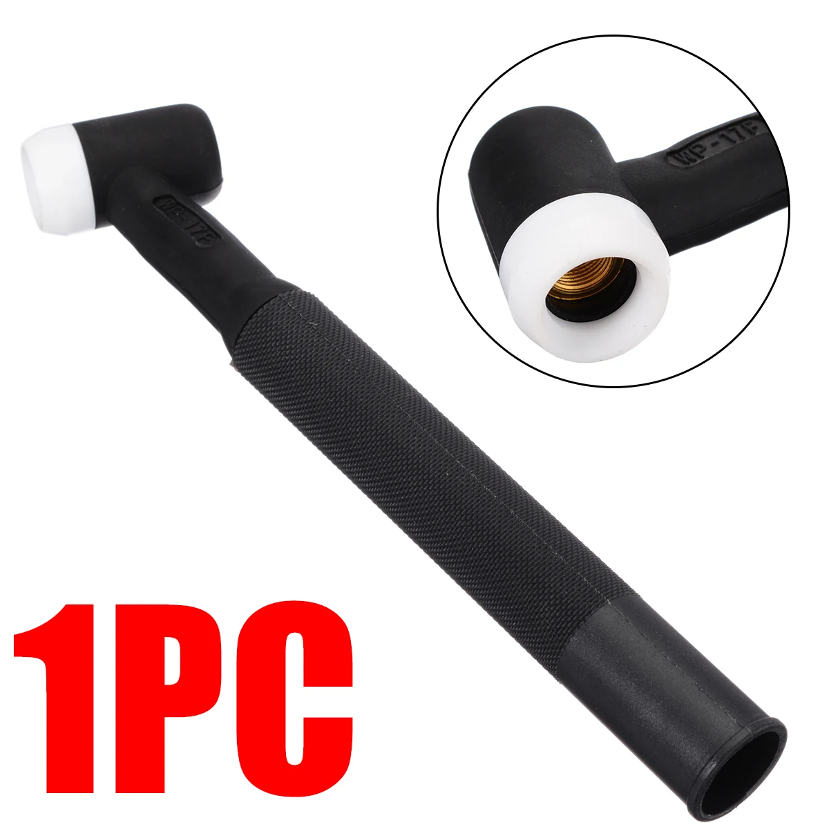 150A WP-17F Tig Welding Torch Head Body Flexible Air-Cooled With Handle Plastic Metal Welding Parts Accessories Durable