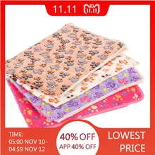 

4Colors Transer Dog Bed Soft Flannel Fleece Star Print Warm Pet Blanket Sleeping Bed Cover Mat For Small Medium Dog Cat Dropship