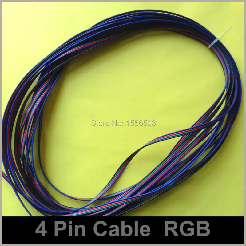 Провод RGB из луженой меди 4-контактный провод AWG 22 изолированный