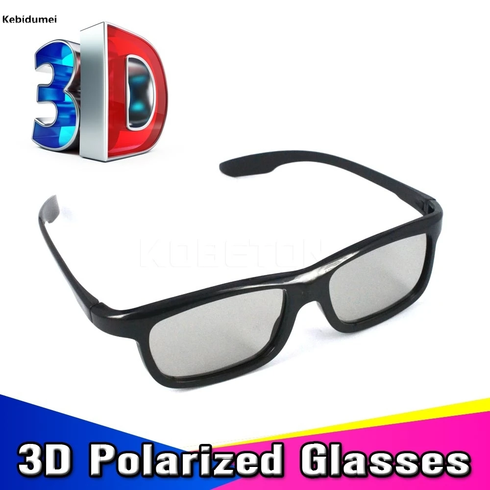 Пассивные Поляризационные 3D очки kebidumei для Sony Samsung объемный анаглиф фильмы DVD ТВ