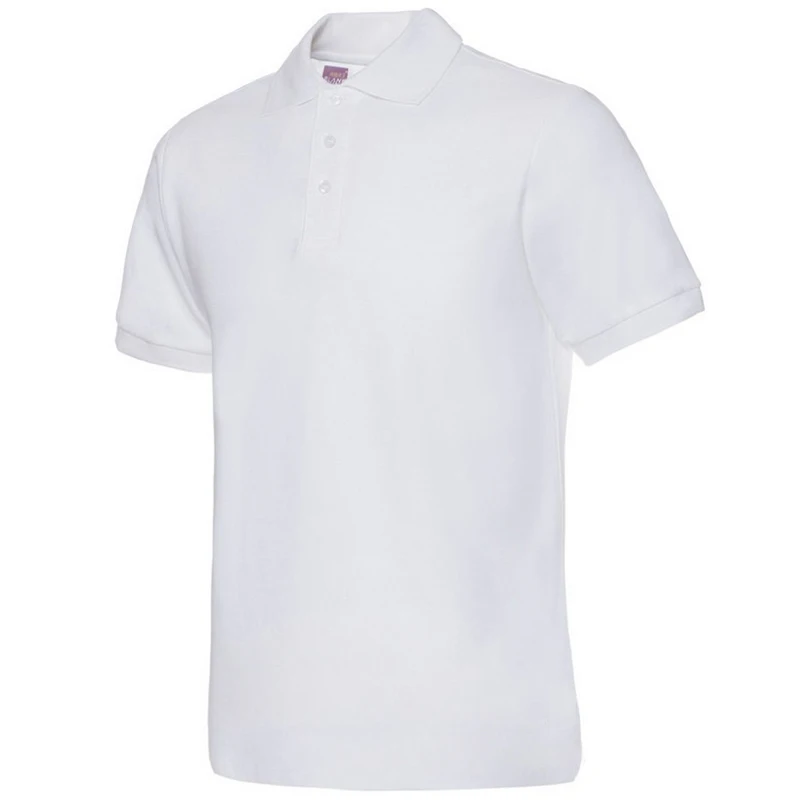 PoloShirt, Мужская брендовая одежда, одноцветные футболки, Camisa Masculina, мужская повседневная хлопковая рубашка с коротким рукавом, 3XL, hombre, Майки - Цвет: Белый