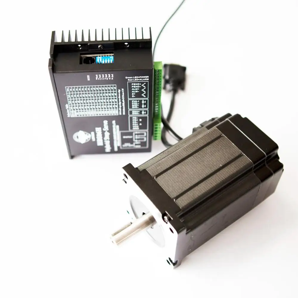 

EU Free shiping[3-7days ship] NEMA34 Closed-Loop Stepper motor 142mm 9N.m 1275 oz.in 6A 1000line&HBS86H Driver