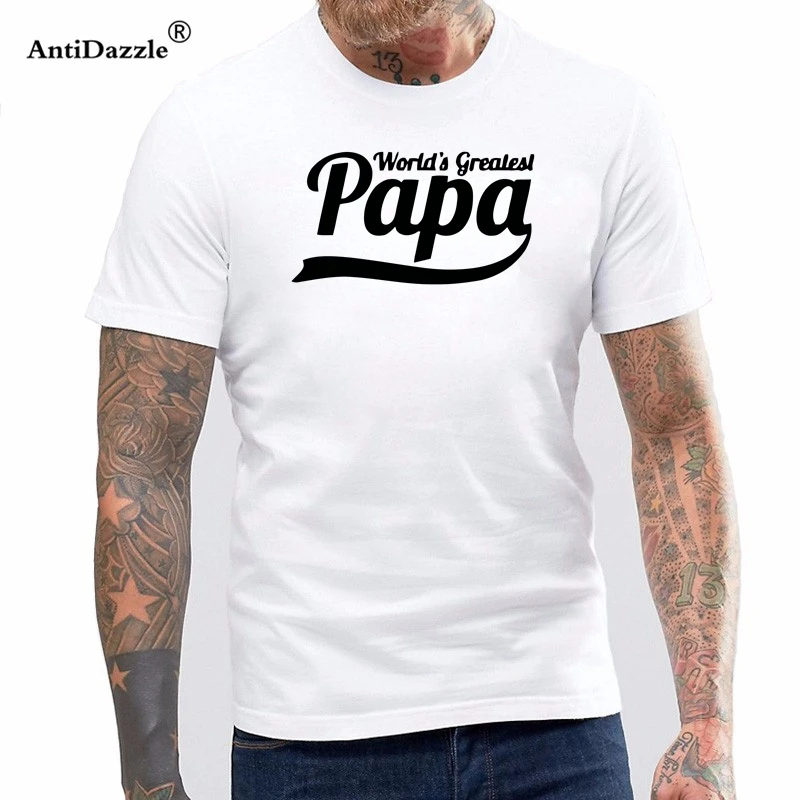The Best Papa In The World Graphics Printed Mens Black Cotton New T-shirt