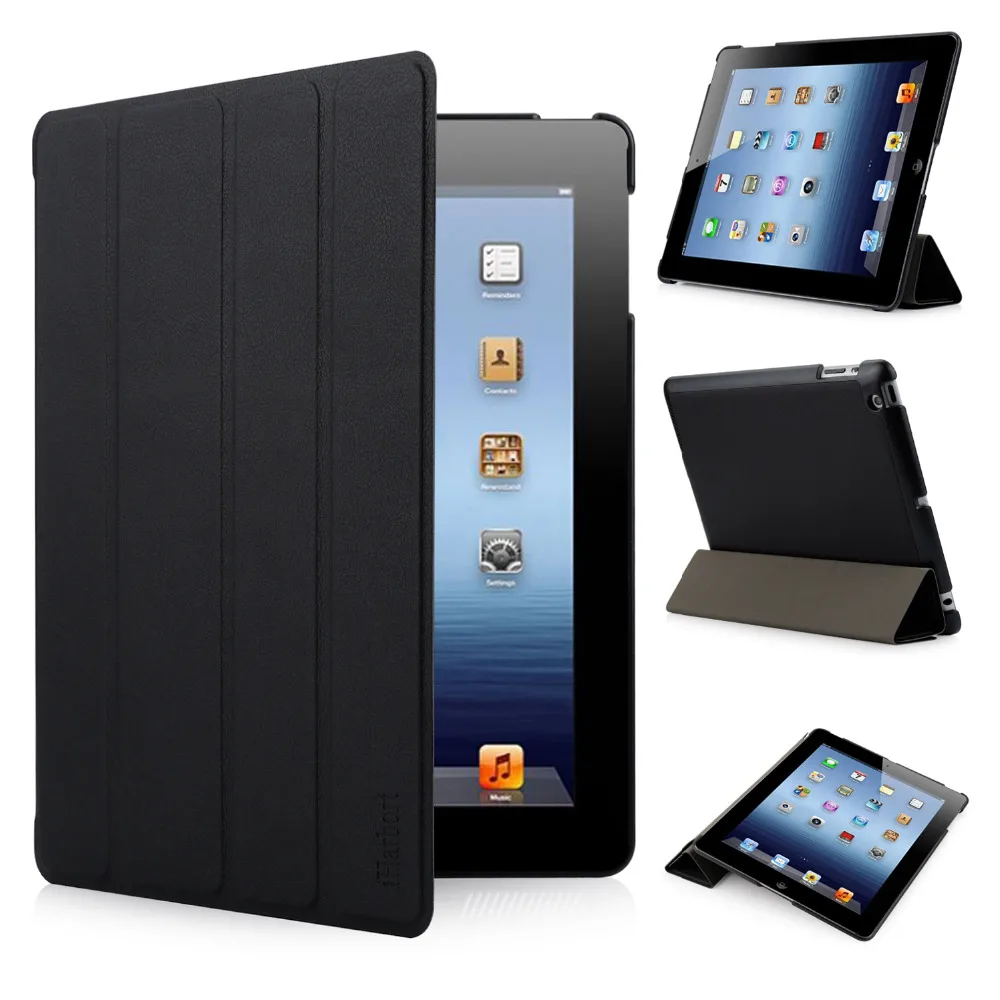 

Case for iPad 2/ 3 /4, iHarbort Premium PU Leather Smart Cases Cover Stand with Multi-Angles holder