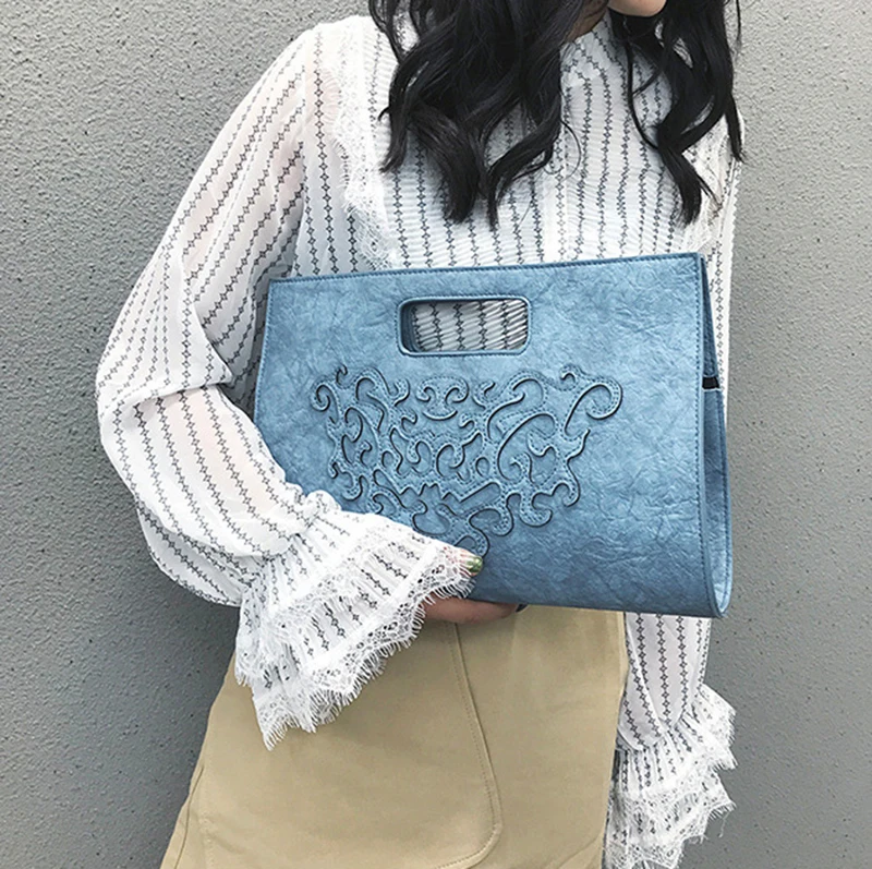 Women Leather Handbag Retro Clutch Bag Female Messenger Crossbody Shoulder Bags Lady Envelope Bag Party Purse Sac A Main SS7272 (17)