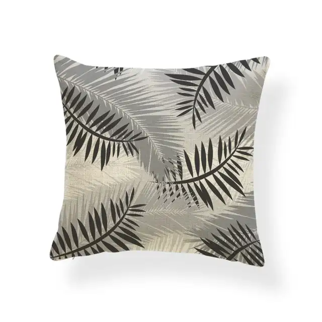 Banana Palm Tree Cushion Case Thailand Plants Pillow Ocean Style