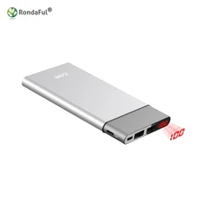 Teclast T100uc-s Мощность Bank 10000 мАч 2USB мобильный Питание smart digital Дисплей Мощность банка для Android IPhone 5S Xiaomi
