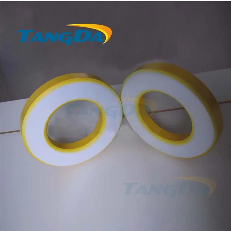 

Tangda Iron powder cores T225-26 OD*ID*HT 57.5*35*14.5 mm 98nH/N2 75ue Iron dust core Ferrite Toroid Core toroidal yellow white