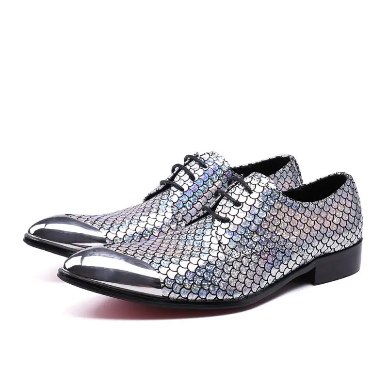 Men Fashion Lace Up Formal Business Office Shoes Casual Party Shoes Men Breathable Dress Shoes
