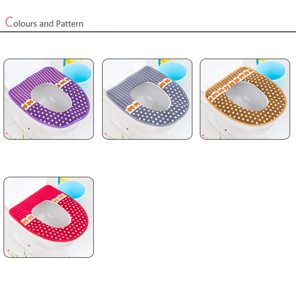 43x35CM Toilet mat for Soft warm toilet bathroom toilet seat cover tapa wc inodoro  Closestool Protector Bathroom Accessories (8)