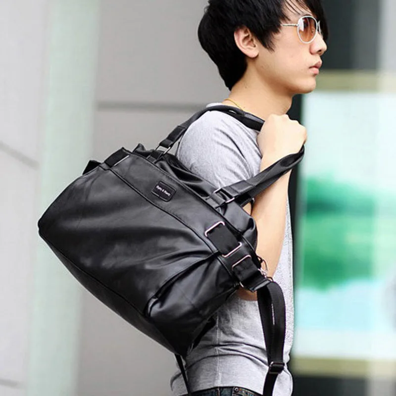 Men Messenger Bags Mens PU Leather Big Size Shoulder Bag Famous