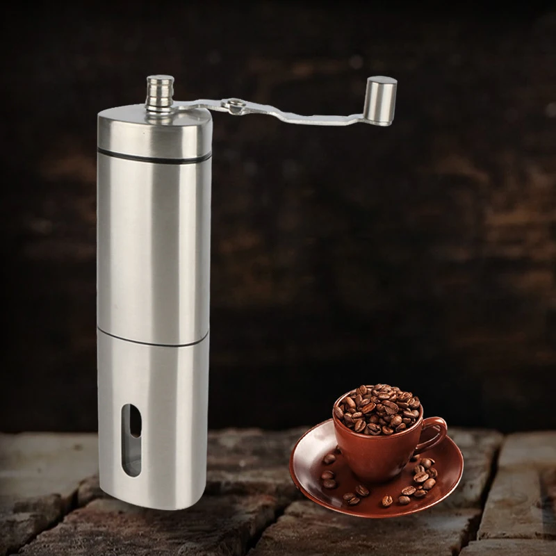 

Manual Coffee Grinding Maker Stainless Steel Hand Burr Mill Grinder Machine MDJ998