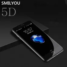 SMILYOU 5D экран протектор для iPhone 8 7 6 6s Plus 8 7 Plus полное покрытие стекло для iPhone X XR XS Max Закаленное стекло пленка