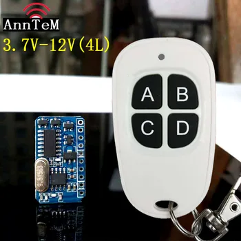 

Wide Voltage DC3.7V5V6V9V12V Single Learning Wireless Remote Control Switch miniature wireless remote control switch