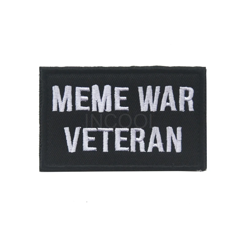 

Embroidered Patch Meme War Veteran Morale Patch Tactical Emblem Badges Embroidery Patches For Jackets Jeans Backpack Cap