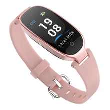 Модные женские умные часы-браслет, цветной экран, водонепроницаемый монитор сердечного ритма, фитнес-трекер для iPhone, Android Phone