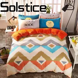 Solstice домашний текстиль простой удобный нежный для кожи принт крашение постельное белье пододеяльник наволочка