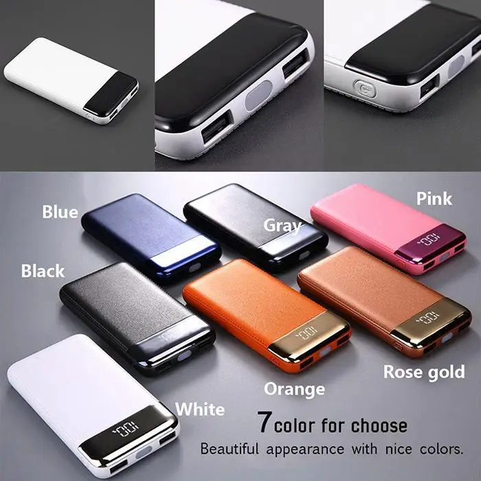 20000 мАч power bank светодиодный двойное зарядное устройство USB внешний аккумулятор Bank