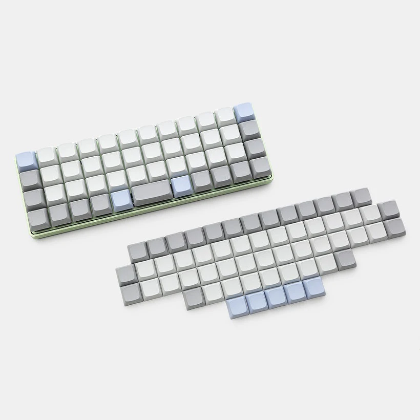 Xda Dsa em Branco Pbt Keycaps Adequado para Layout Ortolinear Teclado mx Xd75 Id75 Planck Preonic Niu40