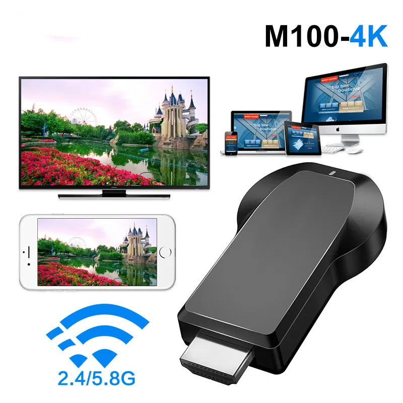 Anycast 2,4G 5G 4K беспроводной HDMI Android tv stick Mira экран Miracast Airplay приемник Wifi ключ зеркальный экран стример литой