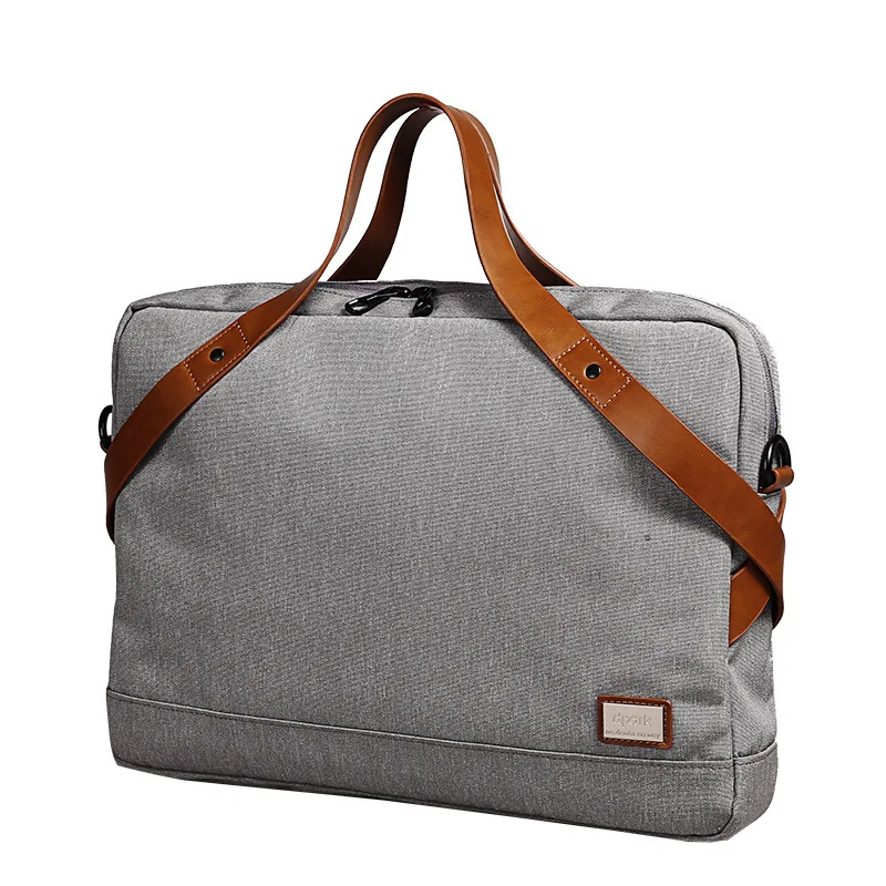 Серия dpark NewGroup Портативная сумка на плечо KUMON для 14/15 дюймового ноутбука портфель мужские сумки Сумка через плечо с плечевым ремнем - Цвет: Gray