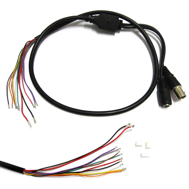 10X BNC видео DC12V Мощность OSD Управление помощью соединительного кабеля аналоговая камера видеонаблюдения модуль доска меню Кнопка радость конец кабеля