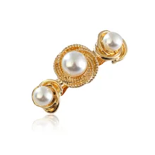 Заколки для волос для Для женщин ювелирные изделия Три спираль жемчужные сплав Заколки для волос G0508