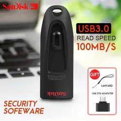 100% Оригинал SanDisk USB Stick CZ48 USB Flash Drive 64 ГБ накопитель 16 ГБ 32 ГБ 128 ГБ 256 ГБ памяти USB 3,0 флешки