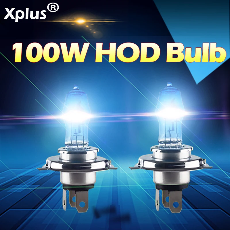 2 шт. 12V 100W 4300K 3000K белый желтый/Золотой Авто HOD галогенные лампы H1 H3 H4 H7 Замена фар Противотуманные фары