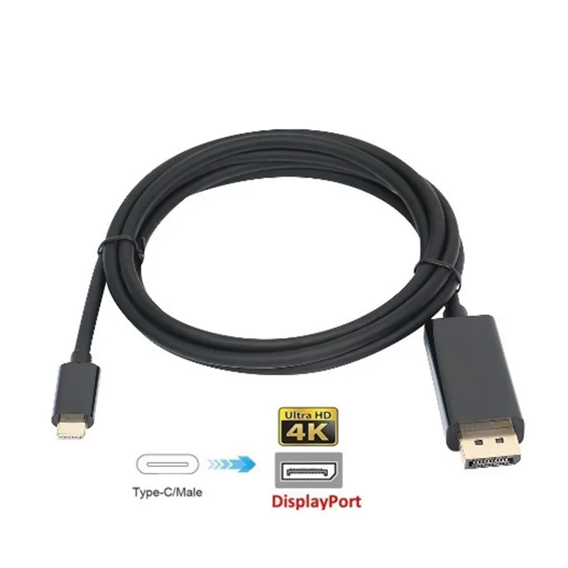 USB C к DP/Displyport кабель 4k 2k 3 1 Type DP конвертер 1080P адаптер высокой четкости для телефона