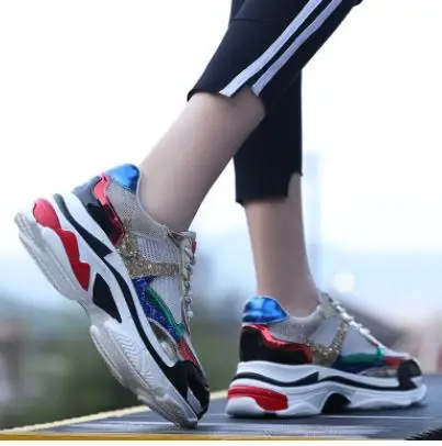 

2019 Women Lace-up Platform Women Sport Shoes Light Wieght .