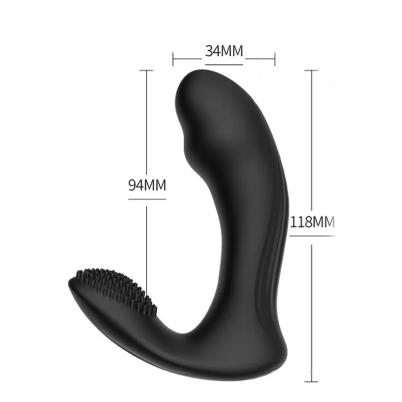 Вибратор с поворотом на 360 градусов для стимуляции простаты беспроводной