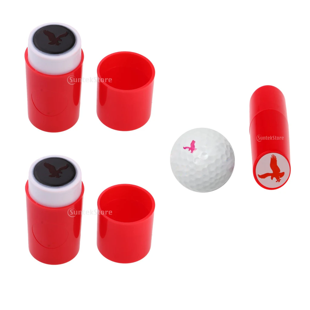 2pcs ABS Plastic Lightweight Golf Ball Stamper Golf Impression Eagle Shape