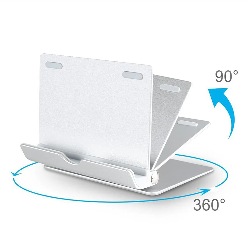 

Tablet PC Stand Phone Holder 360 Degree Rotate Aluminum Alloy Desktop Lazy Support Folding Detachable Bracket For iPad P15