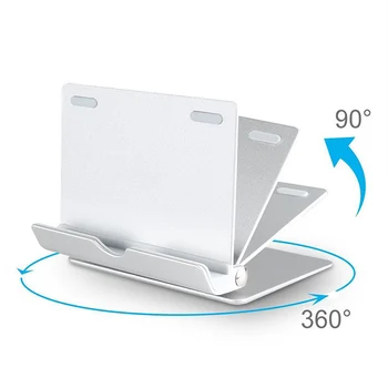 

Tablet PC Stand Phone Holder 360 Degree Rotate Aluminum Alloy Desktop Lazy Support Folding Detachable Bracket For iPad P15