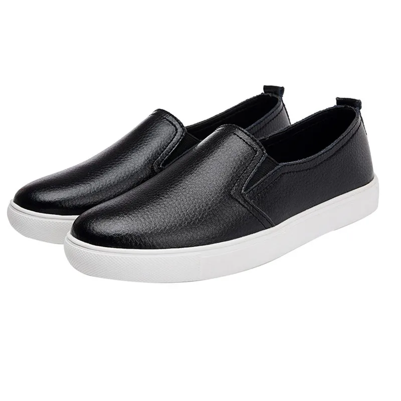 

New 2018 Spring autumn Breathable Comfortable Shoes Women Flats Soft Genuine Leather Fashion Women's Casual Shoes Loafers #40A
